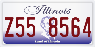 IL license plate Z558564