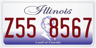 IL license plate Z558567