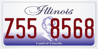 IL license plate Z558568
