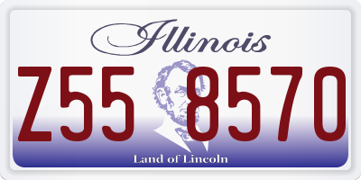 IL license plate Z558570