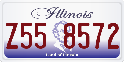 IL license plate Z558572