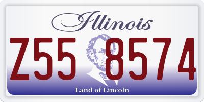 IL license plate Z558574