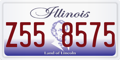 IL license plate Z558575