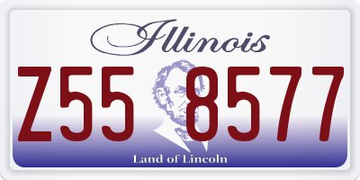 IL license plate Z558577