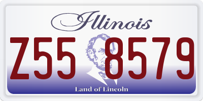 IL license plate Z558579