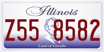 IL license plate Z558582
