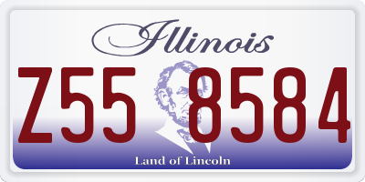 IL license plate Z558584
