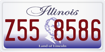 IL license plate Z558586