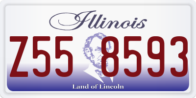 IL license plate Z558593