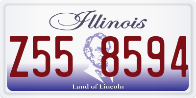IL license plate Z558594