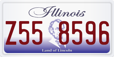 IL license plate Z558596