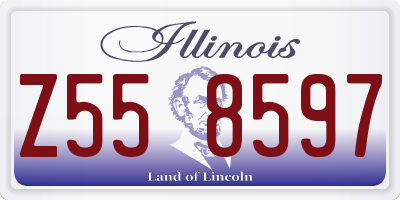 IL license plate Z558597
