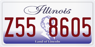 IL license plate Z558605