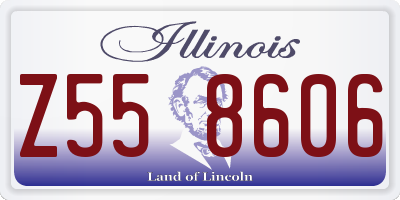 IL license plate Z558606