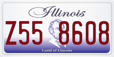 IL license plate Z558608