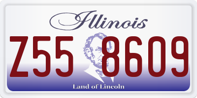 IL license plate Z558609