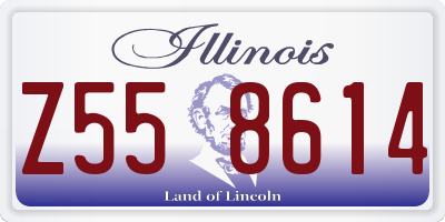 IL license plate Z558614
