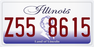 IL license plate Z558615