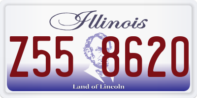IL license plate Z558620