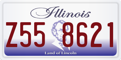 IL license plate Z558621