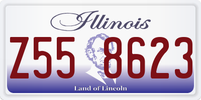 IL license plate Z558623