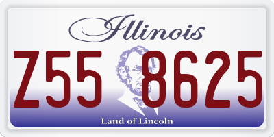 IL license plate Z558625