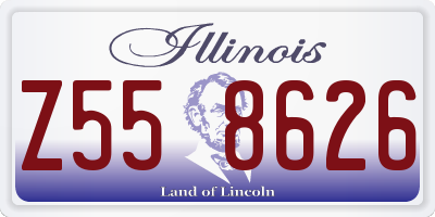 IL license plate Z558626