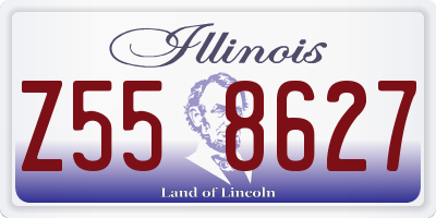 IL license plate Z558627