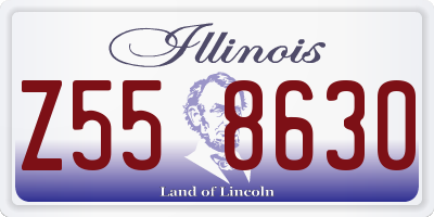 IL license plate Z558630