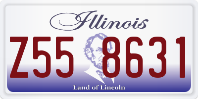 IL license plate Z558631