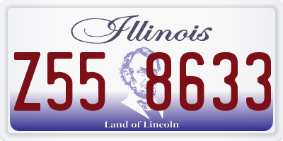 IL license plate Z558633
