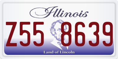 IL license plate Z558639