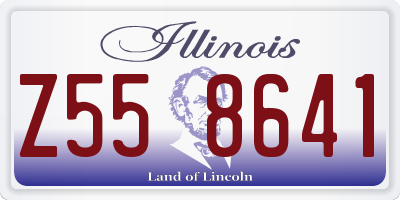 IL license plate Z558641