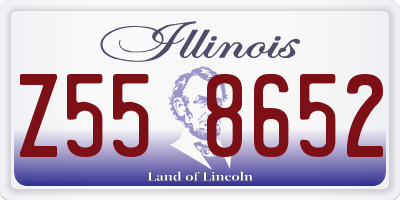 IL license plate Z558652