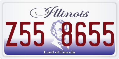 IL license plate Z558655
