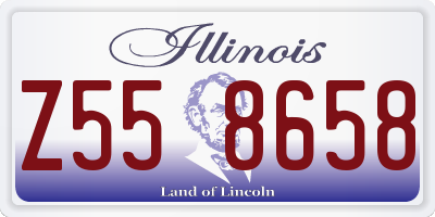 IL license plate Z558658