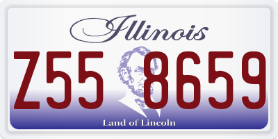 IL license plate Z558659