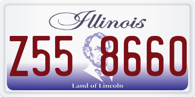 IL license plate Z558660