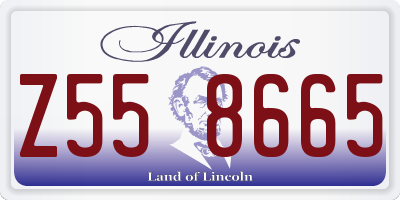 IL license plate Z558665