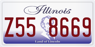 IL license plate Z558669