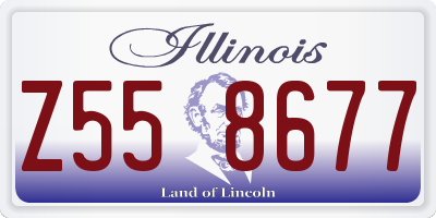 IL license plate Z558677