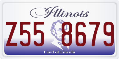 IL license plate Z558679