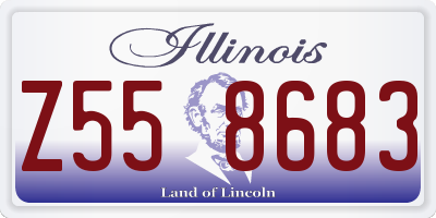 IL license plate Z558683