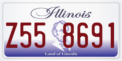 IL license plate Z558691