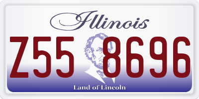 IL license plate Z558696