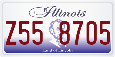 IL license plate Z558705