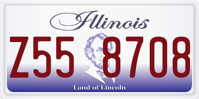 IL license plate Z558708