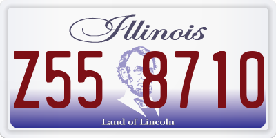 IL license plate Z558710