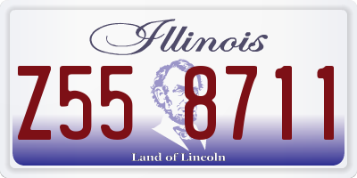 IL license plate Z558711