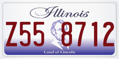 IL license plate Z558712
